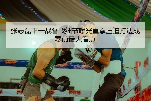 张志磊下一战备战细节曝光重拳压迫打法成赛前最大看点